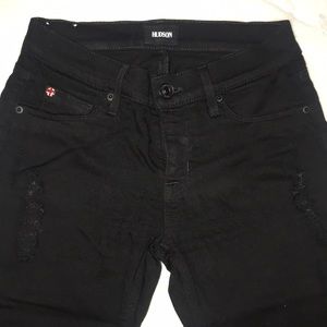 Hudson 26 : Krista Super Skinny Black Jeans